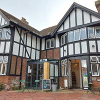 Outside at 65mm Coffee in Tonbridge