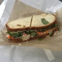 Hummus sandwich  at Flour Bakery and Cafe - Fort Point in Boston