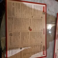 Menu at L'Osteria in Prague