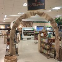 View of the cafe, food shop and entrance arch at Sparks Bristol in Bristol