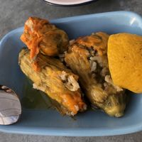 Stuffed squash blossoms  at Argos Yalı in Ayvalik