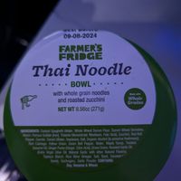 Thai noodle bowl at LAX - Farmer's Fridge in Los Angeles