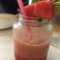 Fresh watermelon ice drink at Thai Pothong in Newtown