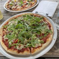 Green lama in the front, Fuego in the back of the picture  at NOAH in Mainz