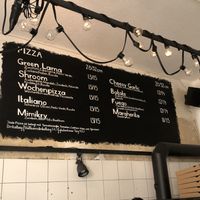 The Pizza menu.  at NOAH in Mainz