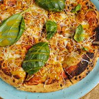 Tofu-BBQ pizza at NOAH in Mainz