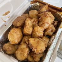 Orange chicken   at Crazy Pepper in San Francisco