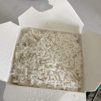 Single serve rice - enough for 2!  at Crazy Pepper in San Francisco