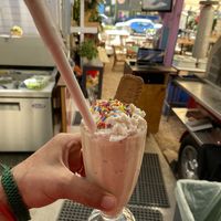 Speculaas milkshake! The owners are from Amsterdam!   at The Rainbow's End Cafe in Minturn