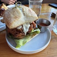 Fried maitake sandwich   at Hi Flora! in Minneapolis