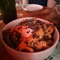 Smashed potato skins   at Hi Flora! in Minneapolis