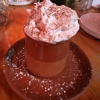 Avocado cacao mousse with whipped cream   at Hi Flora! in Minneapolis