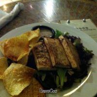 House Salad with Grilled Tofu and Corn Chips at Mocha Cabana in Lethbridge
