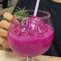 Dragonfruit smoothie (it was aweful lol)  at Salad Factory in Pattaya