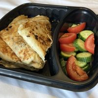 Filled with eggplant, mushroom and potato   at Arka Bahçe Veganarya in Istanbul