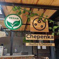 Happy for this new vegan place 💜 at Chepenka Catering in Tepoztlan