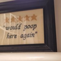 Funny sign in the restroom 😄 at Ohana in Budapest