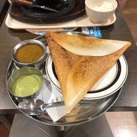 Masala dosa & sambar set  at Halal Dosa Biryani - ハラールドーサビリヤニ in Narita