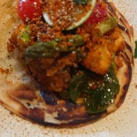 Jackfruit and asparagus pepper fry at Trishna in London