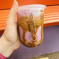 Taro Oat Milk Bubble Teaa  at Shaka Bubble Tea in Llandudno