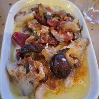 Mushrooms variety in garlic oil and lemon sauce. New entry. Delicious. at To Paradosiako Kafeneio  in Euboea