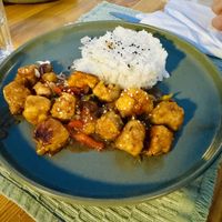 Sweet chili tofu   at T Veg  in Rhodes