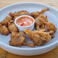 Oyster mushrooms at T Veg  in Rhodes