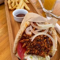 Kleines Mittagessen; Pita Gyros at T Veg  in Rhodes