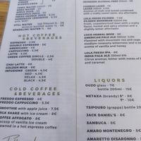 Drinks Menu July 2025 at T Veg  in Rhodes