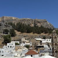 View from table   at T Veg  in Rhodes