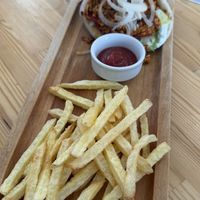 Best vegan Gyros I’ve ever ate! Everything we order was perfect. The house lemonade is super fresh and delicious.   at T Veg  in Rhodes