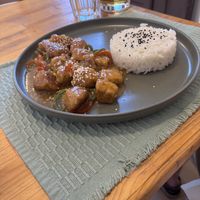 Sweet chilli tofu   at T Veg  in Rhodes