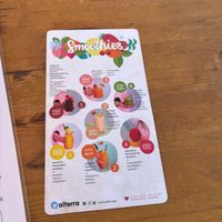 menu (smoothies) at T Veg  in Rhodes