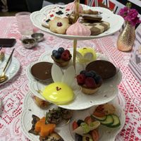 The three tier platter  at Queen of Hearts in Henderson