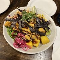 Crispy Curried Tofu Bowl  at Lakehouse in Wasagaming