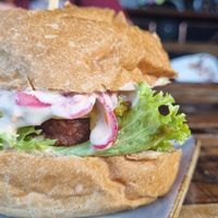 Beyond burger at Smiths Craft Beer House in Queenstown