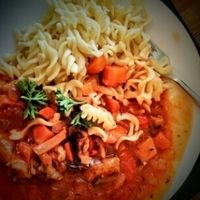 Nudel Stroganoff at Fullhorn in Bruchsal