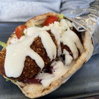 Zucchini fritterrs  at Kala Modern Greek in Chicago