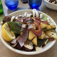 Plant based veggie bowl with modified skewer (no peppers)  at Kala Modern Greek in Chicago