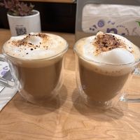 Coffee with oatmilk  at Red's Leaf Café in Metuchen