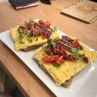 Avocado with Just Egg   at Red's Leaf Café in Metuchen