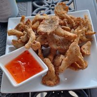 Fried Oyster Mushrooms at Red's Leaf Café in Metuchen