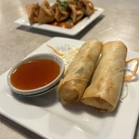 Spring rolls: piping hot and delicious   at Basil Babe in Ypsilanti