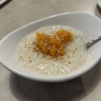 Cocosquash: dessert similar to Filipino Ginataan Bilo bilo. Comforting and not too sweett  at Basil Babe in Ypsilanti