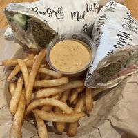 Falafel wrap. Didn’t eat the sauce,  at Med Box Grill in Chanhassen