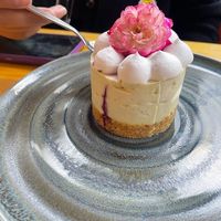 Vegan berries cheesecake  at Lounge del Brujo Centro Histórico in Arequipa