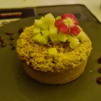 Apple cake at Lounge del Brujo Centro Histórico in Arequipa