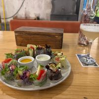 spring rolls at Lounge del Brujo Centro Histórico in Arequipa