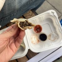 Mushroom dumplings - $5 for 5 #Veganuary at Kam Wai Dim Sum in Vancouver