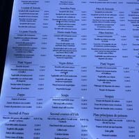 Vegan dishes on menu  at Osteria Barababao in Venice
